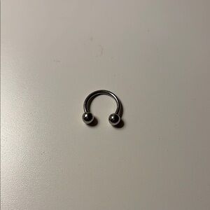 Silver Horseshoe Piercing